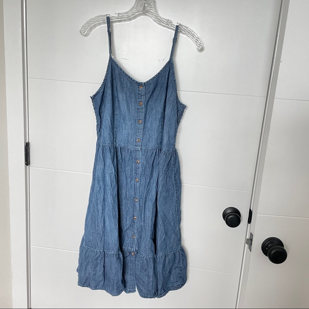 Denim prairie dress